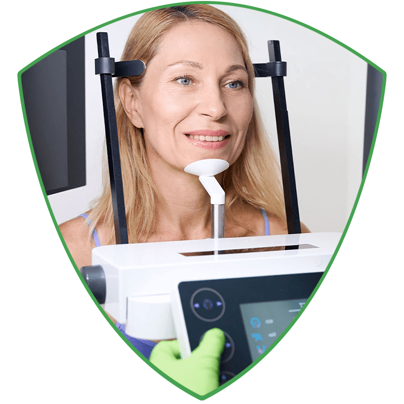 cbct being performed on lady