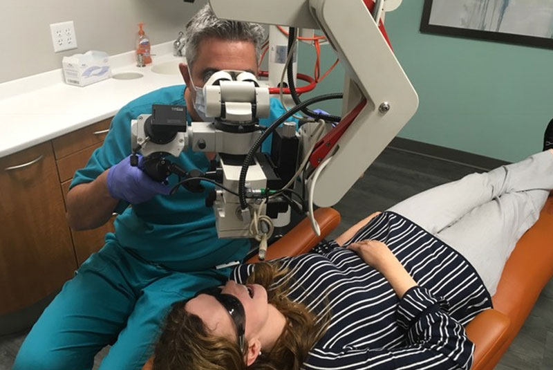 dr sanchez with surgical tool