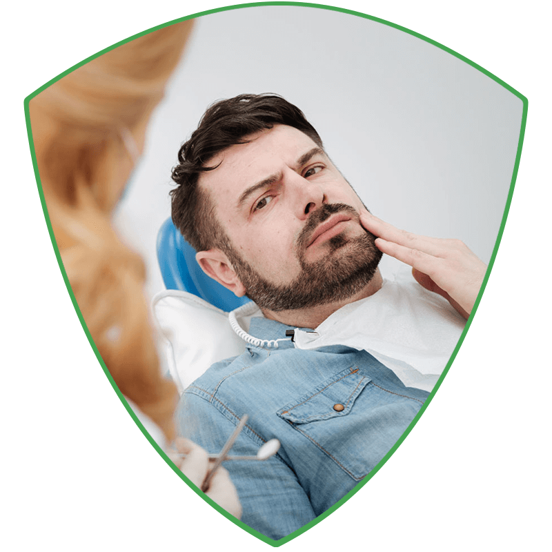 dental patient with pain