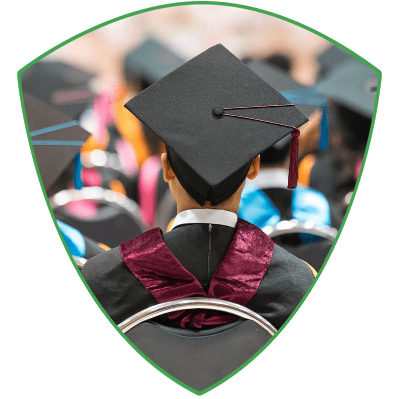 person at graduation