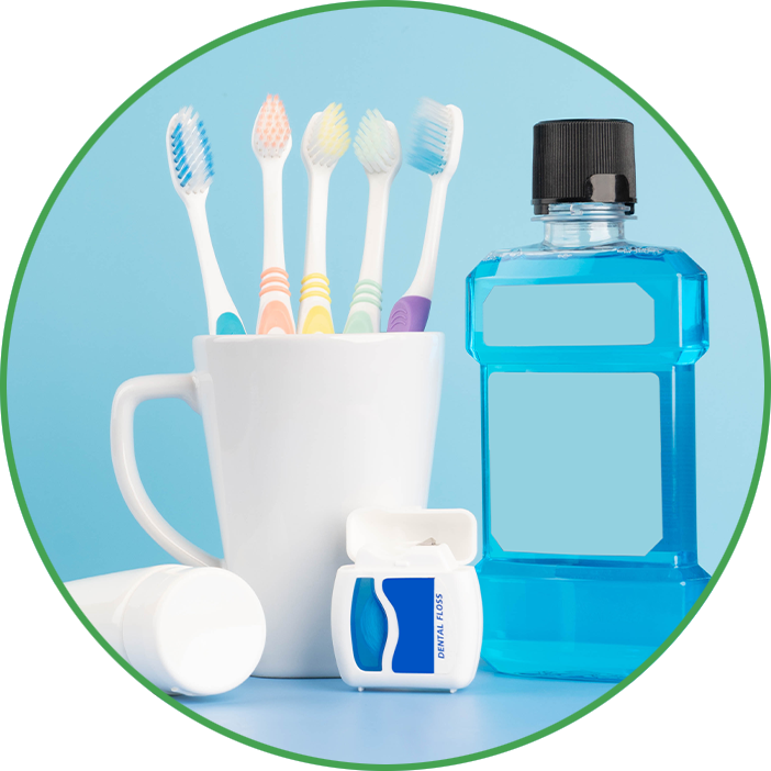 tooth brush and other dental items