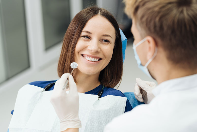 dental patient with periodontist